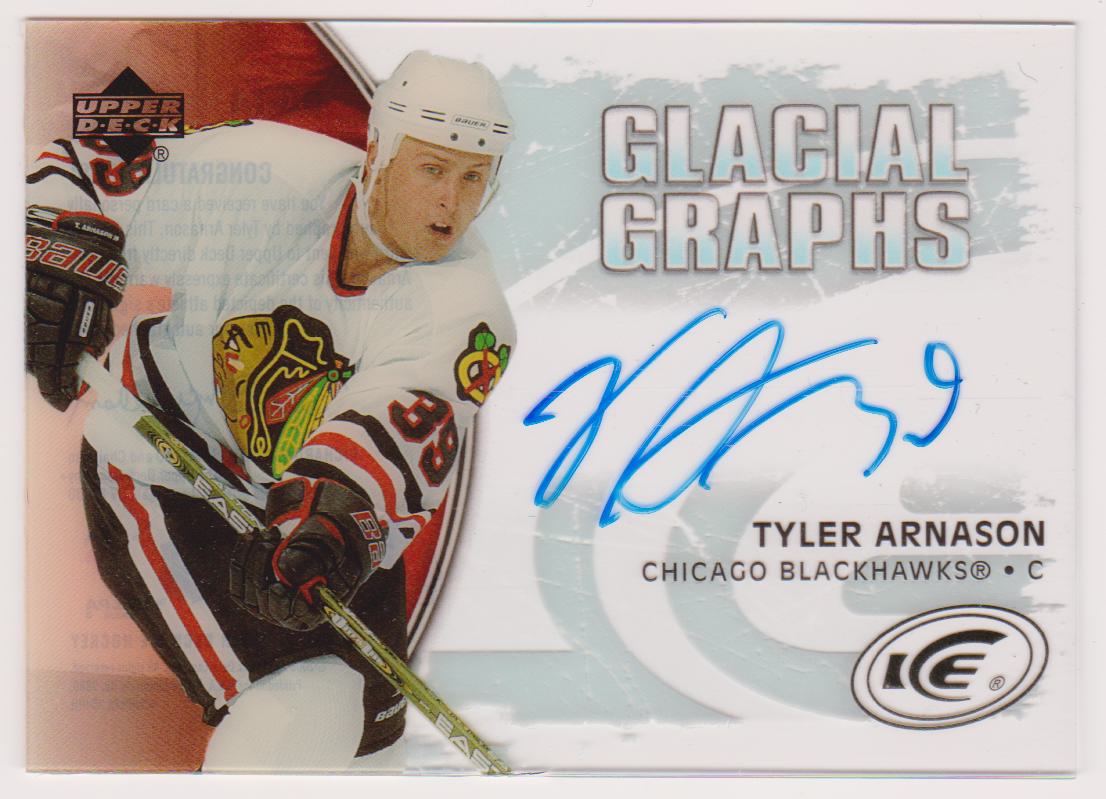 2005-06 Upper Deck Ice Glacial Graphs #GGTA Tyler Arnason (image for) 2005-06 Upper Deck Ice Glacial Graphs #GGTA Tyler Arnason