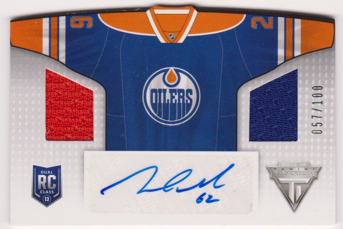 (image for) 2013-14 Panini Titanium Home Sweaters Memorabilia Autographs #HSMAR Mark Arcobello 057/100 - RC Year