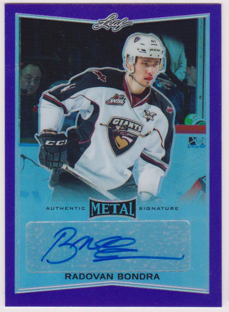 (image for) 2015-16 Leaf Metal Prismatic Purple #BARB1 Radovan Bondra 5/15 AUTO