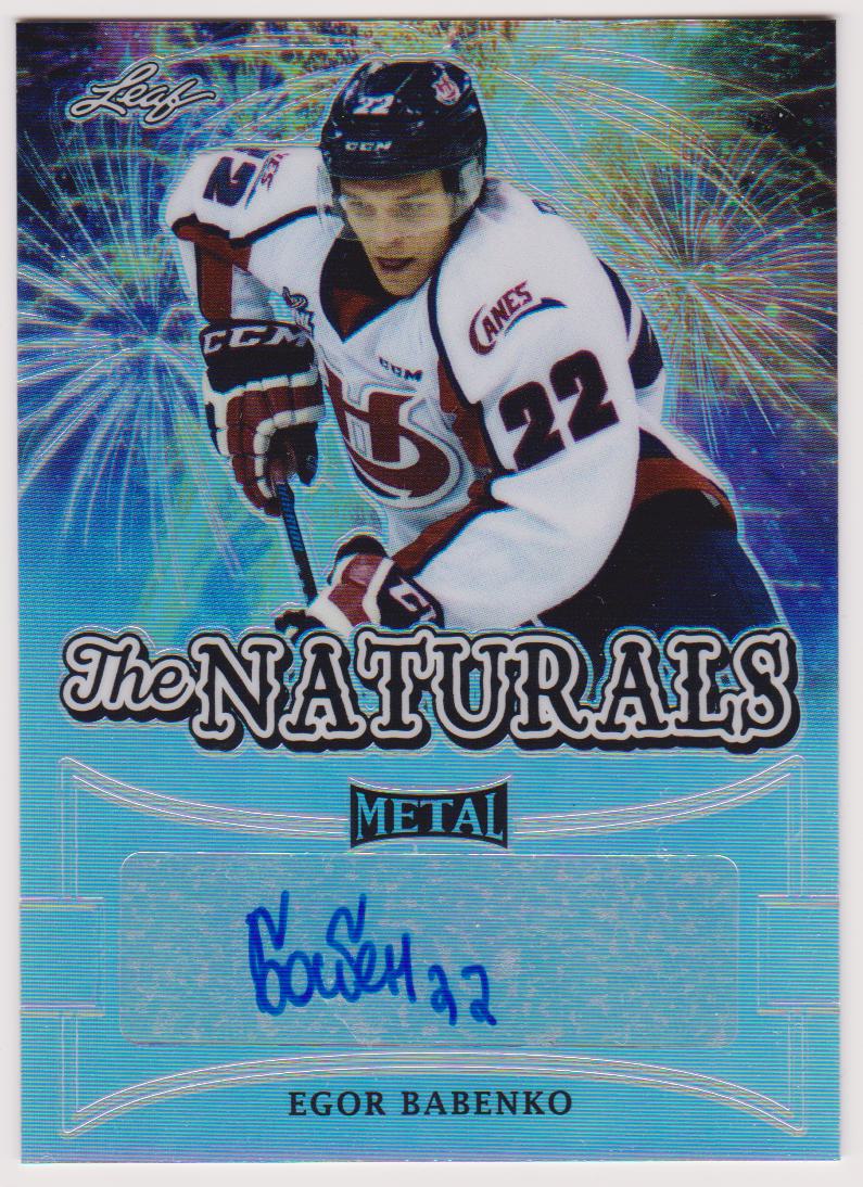 (image for) 2015-16 Leaf Metal The Naturals #TNEB1 Egor Babenko 1/25 - AUTO