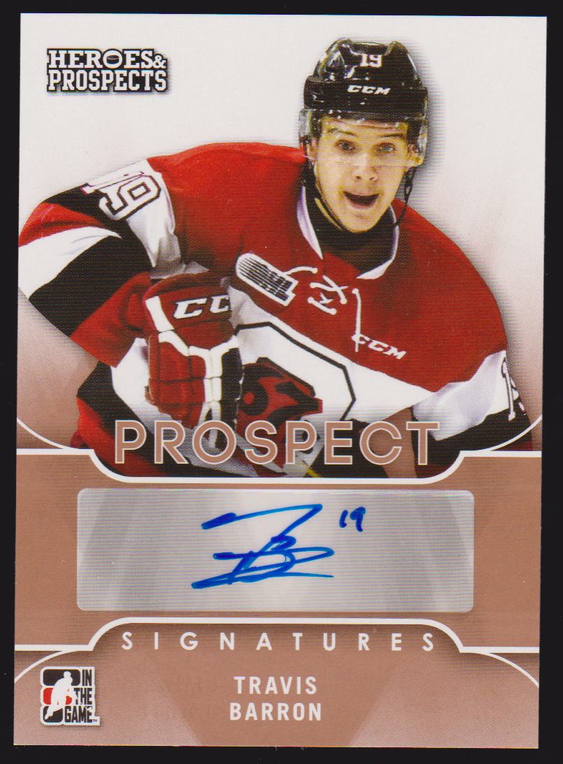 (image for) 2015-16 ITG Heroes and Prospects Prospect Autographs #PSTB1 Travis Barron - XRC