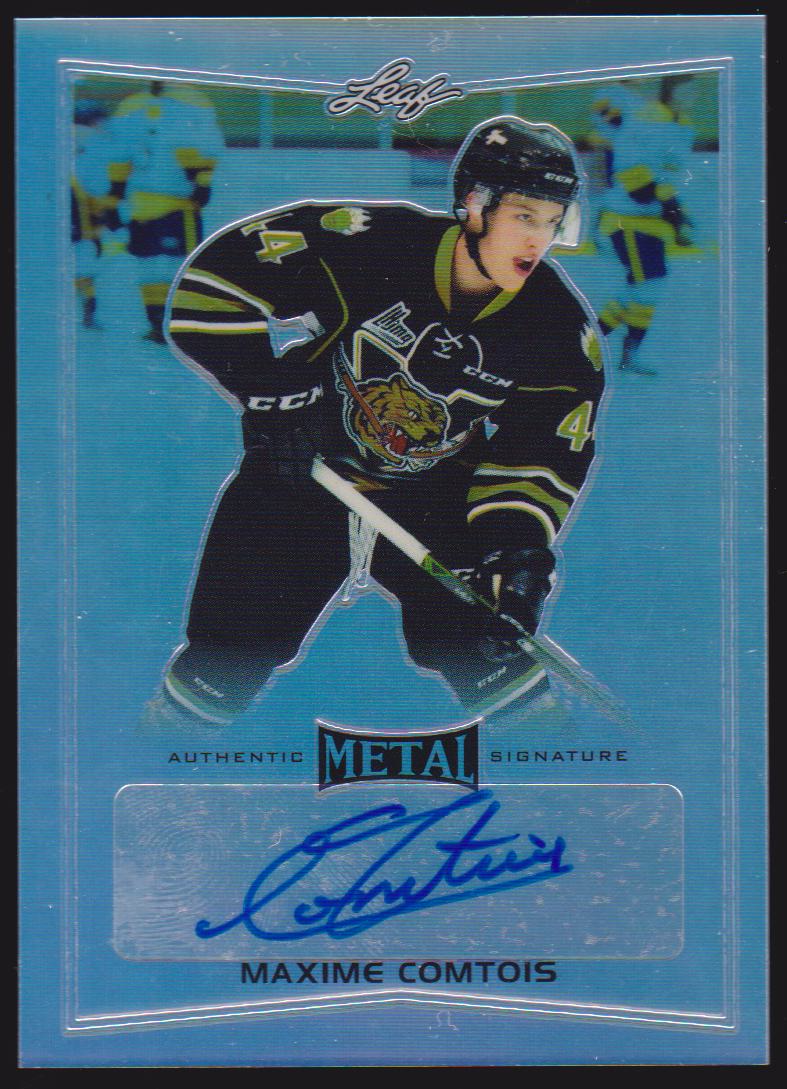 2015-16 Leaf Metal #BAMC1 Maxime Comtois AUTO (image for) 2015-16 Leaf Metal #BAMC1 Maxime Comtois AUTO