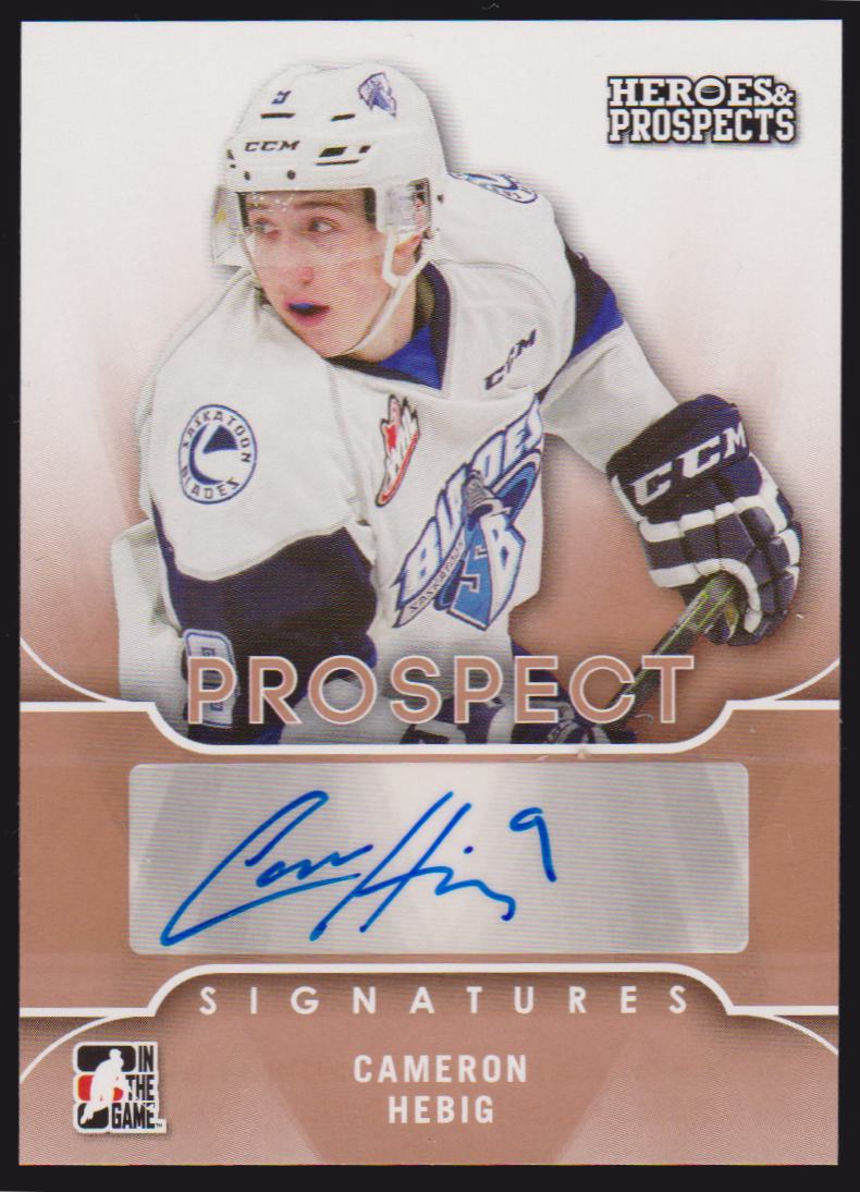 (image for) 2015-16 ITG Heroes and Prospects Prospect Autographs #PSCH2 Cameron Hebig - XRC