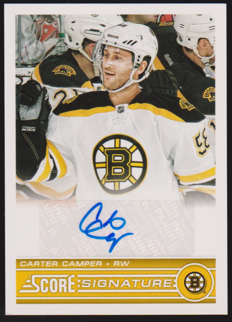 2013-14 Score Signatures #SSCC Carter Camper AUTO (image for) 2013-14 Score Signatures #SSCC Carter Camper AUTO