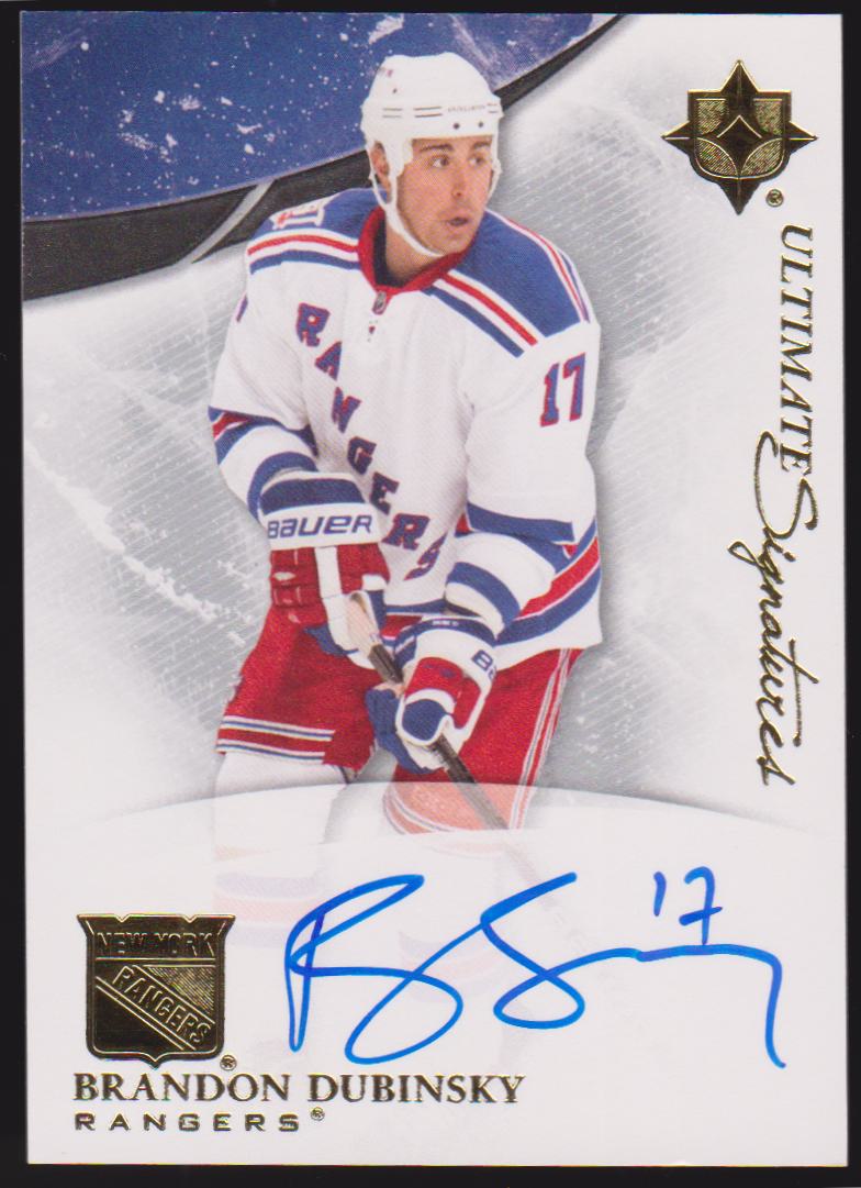 (image for) 2010-11 Ultimate Collection Ultimate Signatures #USBD Brandon Dubinsky - AUTO