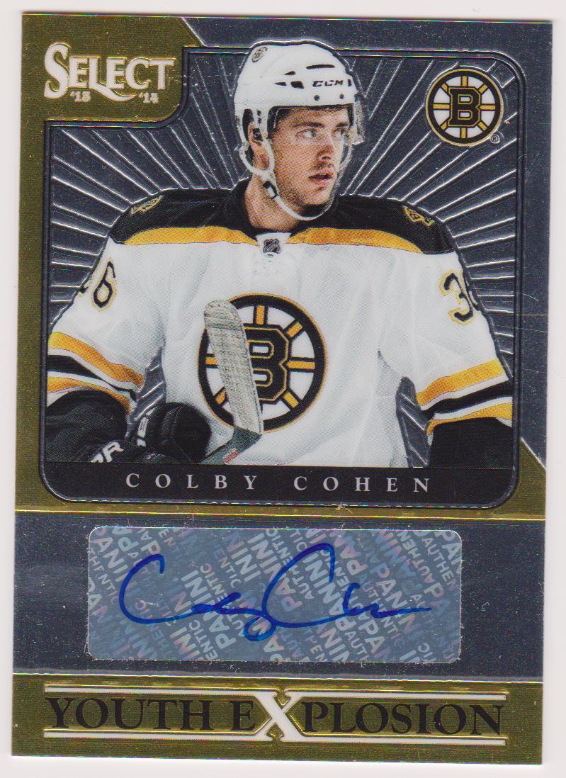 2013-14 Select Youth Explosion Autographs #YECO Colby Cohen (image for) 2013-14 Select Youth Explosion Autographs #YECO Colby Cohen
