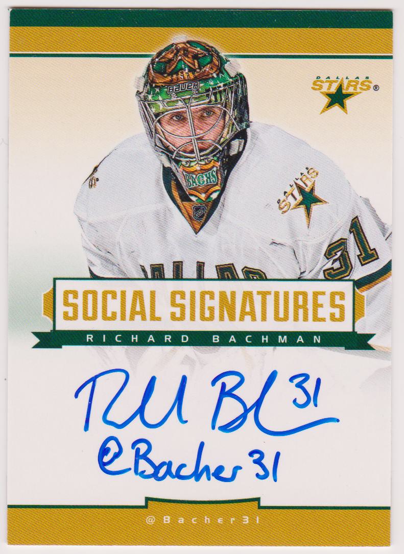 (image for) 2013-14 Panini Social Signatures #SSRIB Richard Bachman AUTO