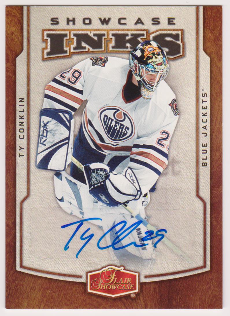 2006-07 Flair Showcase Inks #ITC Ty Conklin (image for) 2006-07 Flair Showcase Inks #ITC Ty Conklin