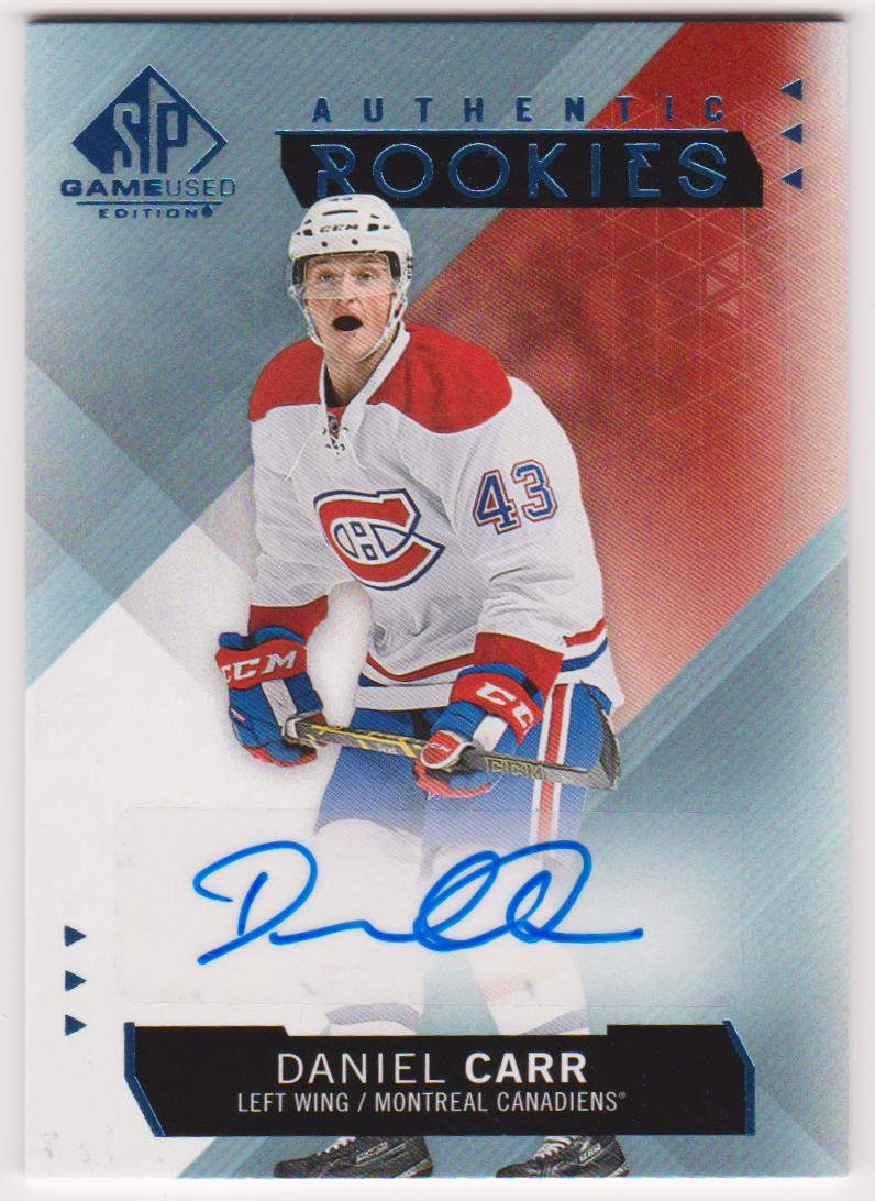 (image for) 2015-16 SP Game Used Autographs Blue #231 Daniel Carr - RC Year