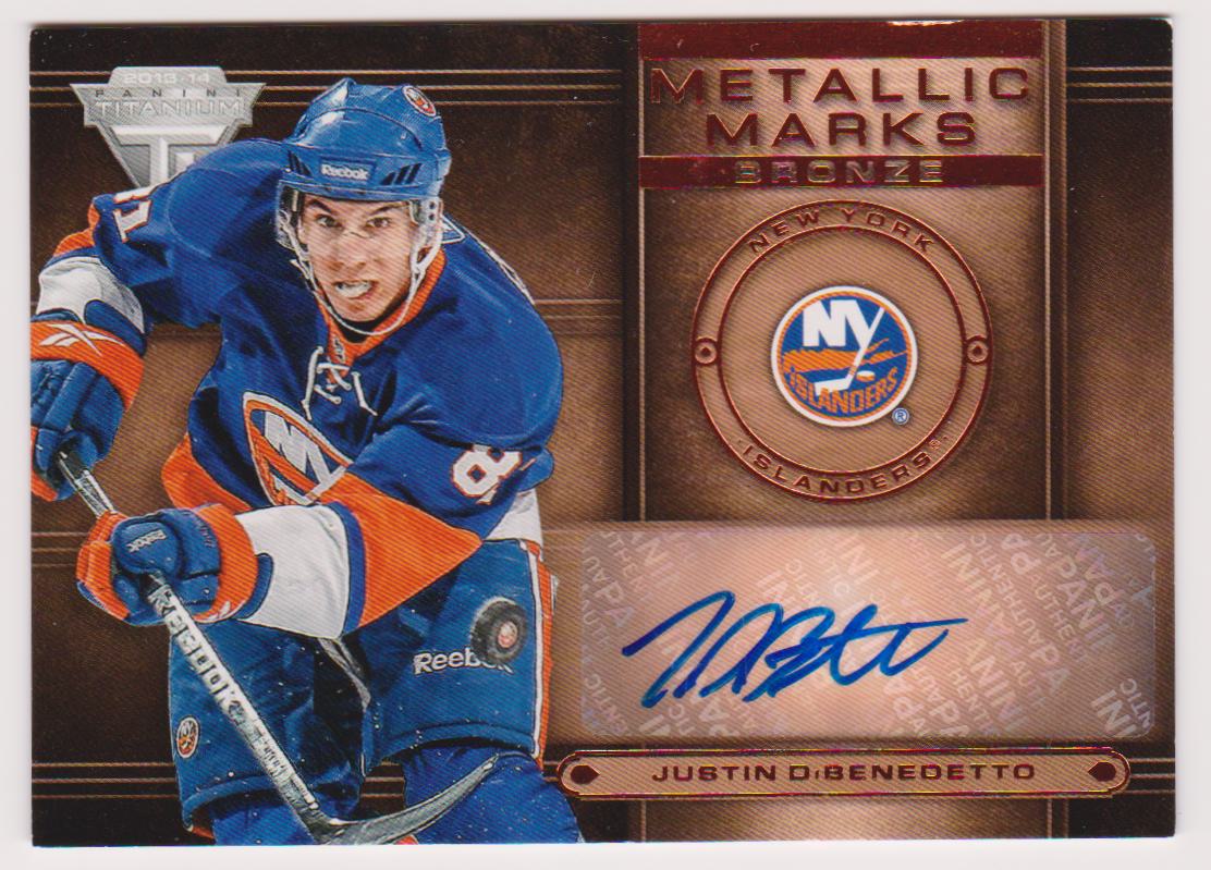 (image for) 2013-14 Panini Titanium Metallic Marks #MM3 Justin DiBenedetto