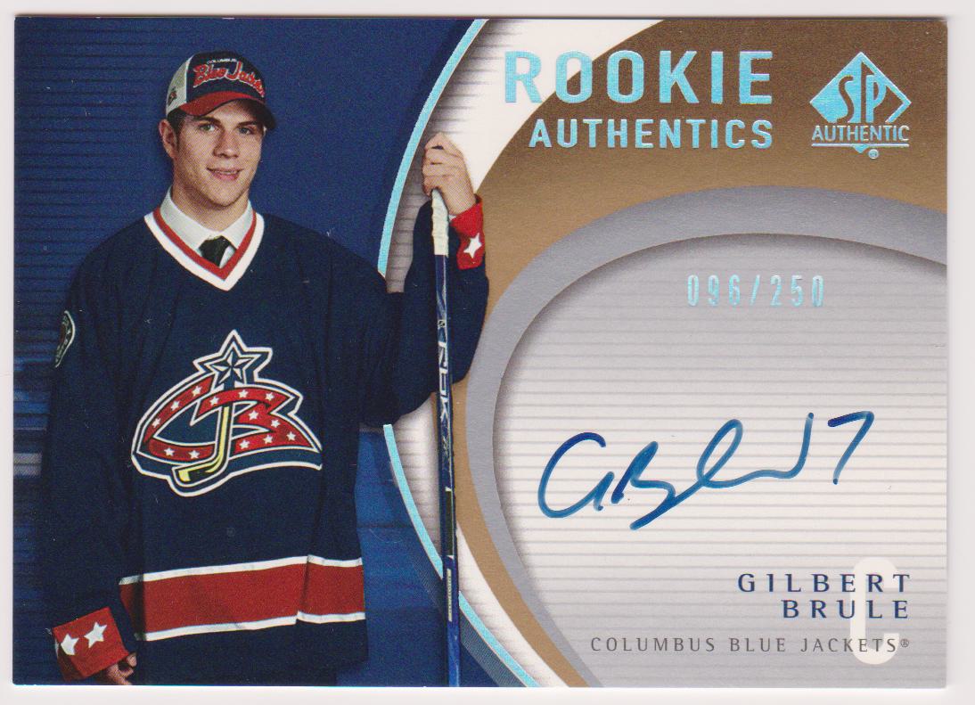 (image for) 2005-06 SP Authentic Rookie Authentics #RAGB Gilbert Brule - AUTO RC Year - 096/250