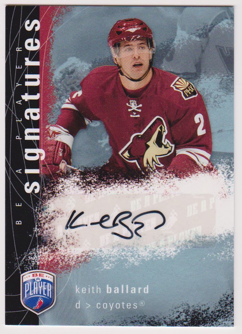 2007-08 Be A Player Signatures #SKB Keith Ballard (image for) 2007-08 Be A Player Signatures #SKB Keith Ballard