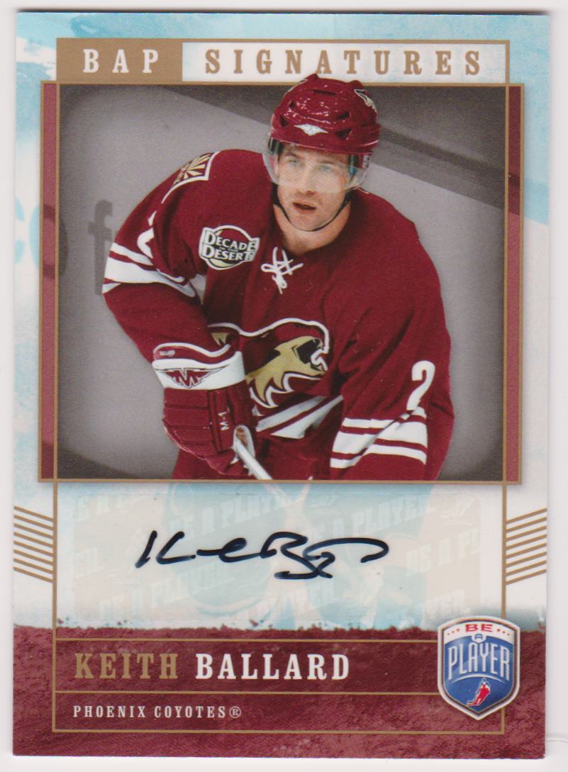 (image for) 2006-07 Be A Player Signatures #KB Keith Ballard