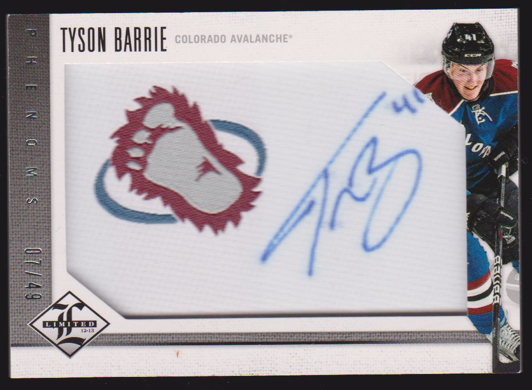2012-13 Limited Silver #230 Tyson Barrie 07/49 - RC Year (image for) 2012-13 Limited Silver #230 Tyson Barrie 07/49 - RC Year