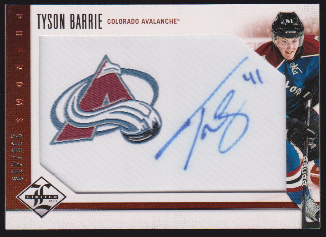 2012-13 Limited #230 Tyson Barrie AUTO 236/499 RC - Jerseys (image for) 2012-13 Limited #230 Tyson Barrie AUTO 236/499 RC - Jerseys