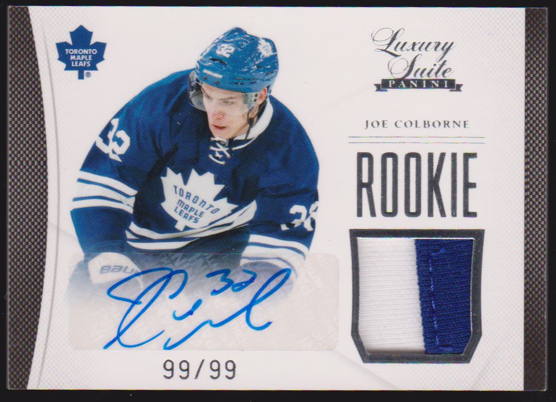 2011-12 Luxury Suite #56 Joe Colborne - Jerseys - AUTO - RC - 99/99 (image for) 2011-12 Luxury Suite #56 Joe Colborne - Jerseys - AUTO - RC - 99/99
