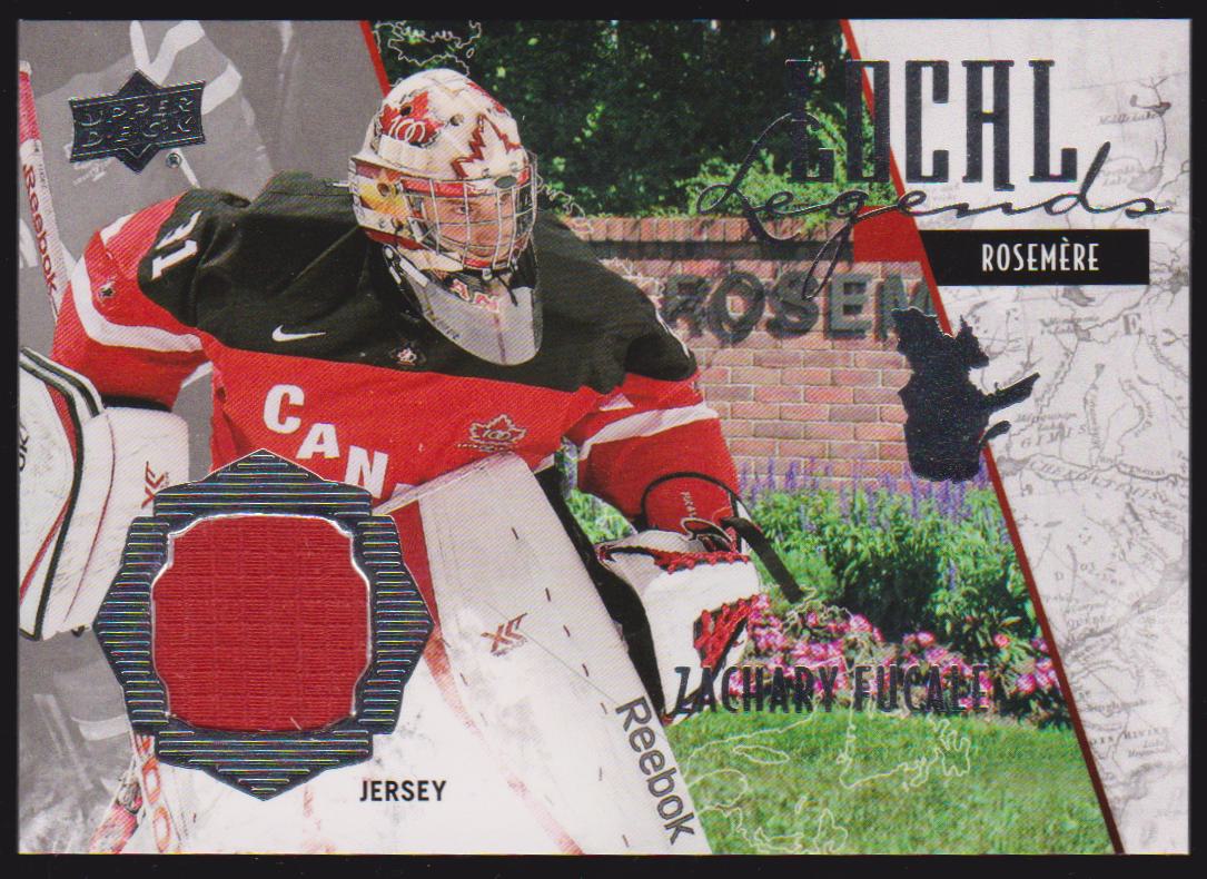 (image for) 2015-16 Upper Deck Team Canada Juniors Local Legends Jerseys #LLZF Zach Fucale