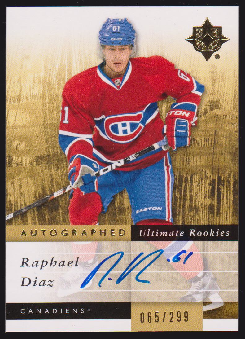2011-12 Ultimate Collection #117 Raphael Diaz AUTO 065/299 (image for) 2011-12 Ultimate Collection #117 Raphael Diaz AUTO 065/299