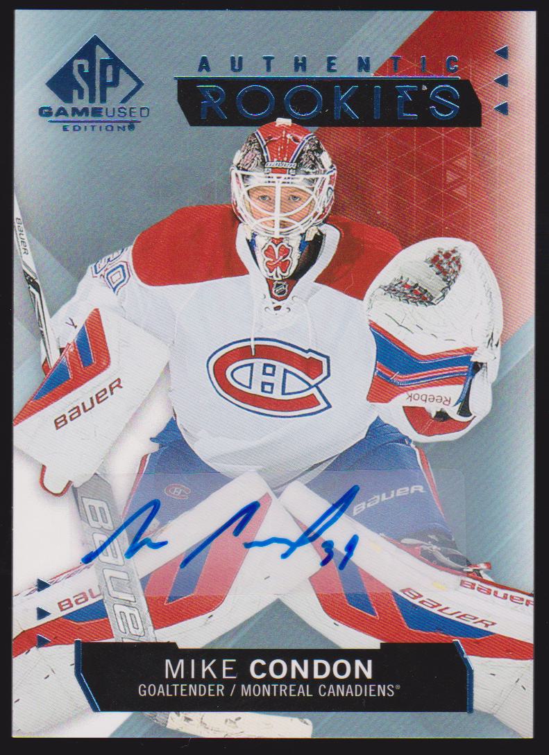 (image for) 2015-16 SP Game Used Autographs Blue #147 Mike Condon - RC Year