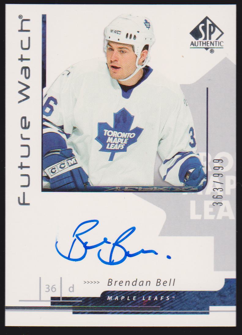 (image for) 2006-07 SP Authentic #207 Brendan Bell AUTO RC 363/999