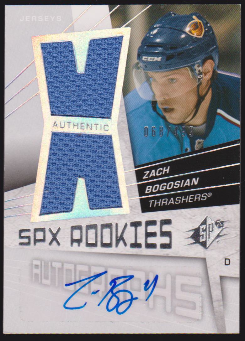 (image for) 2008-09 SPx #188 Zach Bogosian Jerseys AUTO RC - 068/499