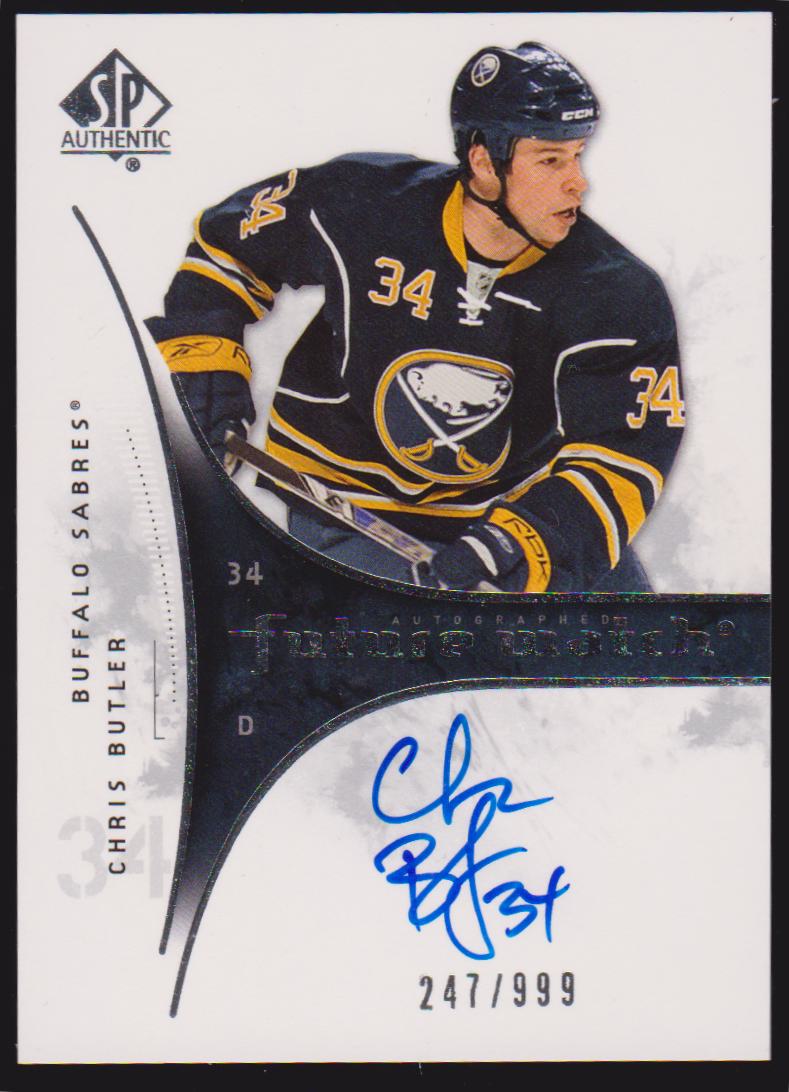2009-10 SP Authentic #218 Chris Butler AUTO RC 247/999 (image for) 2009-10 SP Authentic #218 Chris Butler AUTO RC 247/999