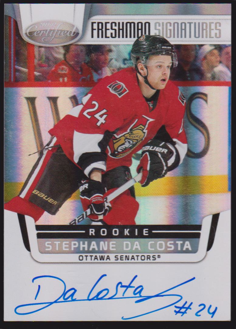 (image for) 2011-12 Certified #178 Stephane Da Costa AUTO RC
