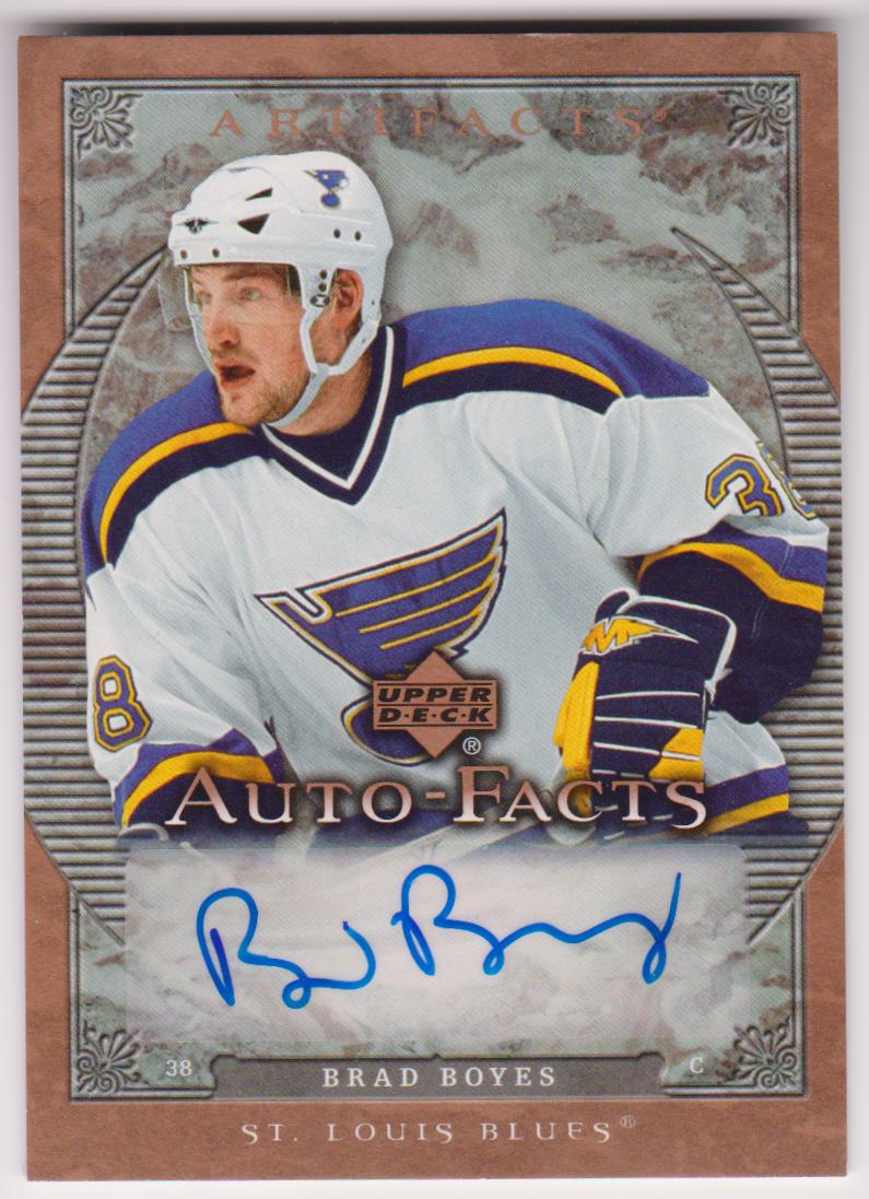 (image for) 2007-08 Artifacts Autofacts #AFBY Brad Boyes