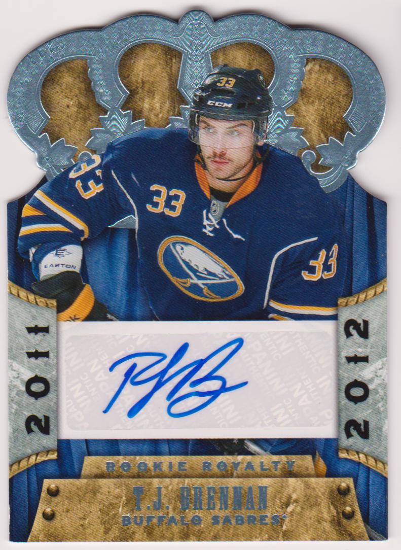 2011-12 Crown Royale #223 T.J. Brennan AUTO RC (image for) 2011-12 Crown Royale #223 T.J. Brennan AUTO RC