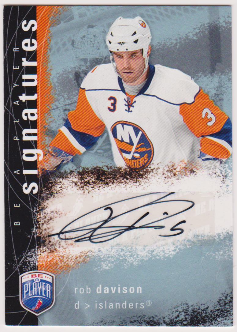 2007-08 Be A Player Signatures #SRD Rob Davison (image for) 2007-08 Be A Player Signatures #SRD Rob Davison