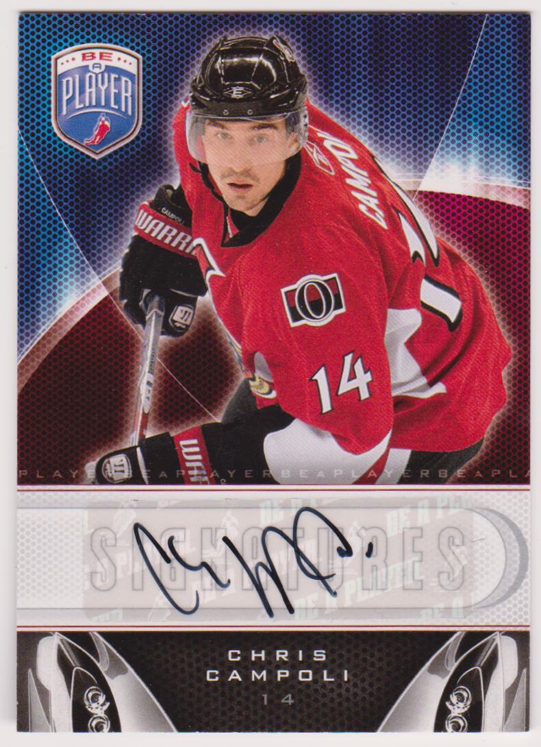 2009-10 Be A Player Signatures #SCA Chris Campoli AUTO (image for) 2009-10 Be A Player Signatures #SCA Chris Campoli AUTO