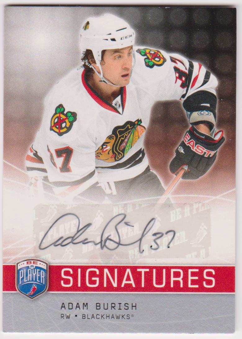 (image for) 2008-09 Be A Player Signatures #SAB Adam Burish