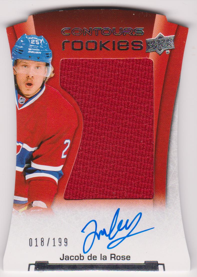 2015-16 Upper Deck Contours #154 Jacob de la Rose AUTO RC 018/199 (image for) 2015-16 Upper Deck Contours #154 Jacob de la Rose AUTO RC 018/199