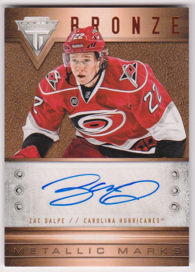 (image for) 2012-13 Panini Titanium Metallic Marks #59 Zac Dalpe - AUTO