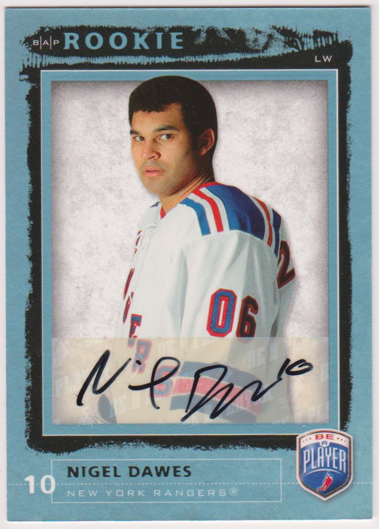 2006-07 Be A Player Autographs #227 Nigel Dawes - RC Year (image for) 2006-07 Be A Player Autographs #227 Nigel Dawes - RC Year