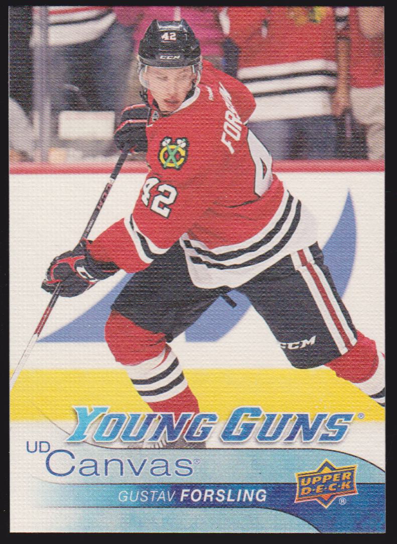 2016-17 Upper Deck Canvas #C118 Gustav Forsling YG - RC Year (image for) 2016-17 Upper Deck Canvas #C118 Gustav Forsling YG - RC Year