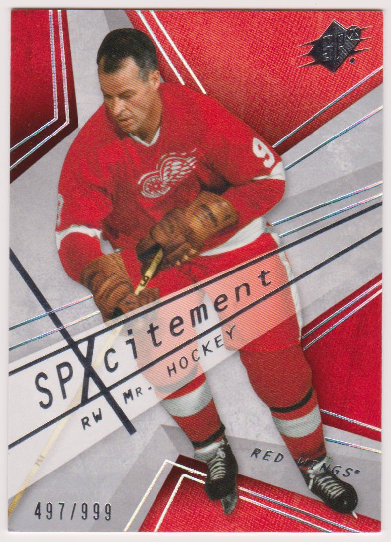 (image for) 2008-09 SPx SPxcitement #X19 Gordie Howe 497/999