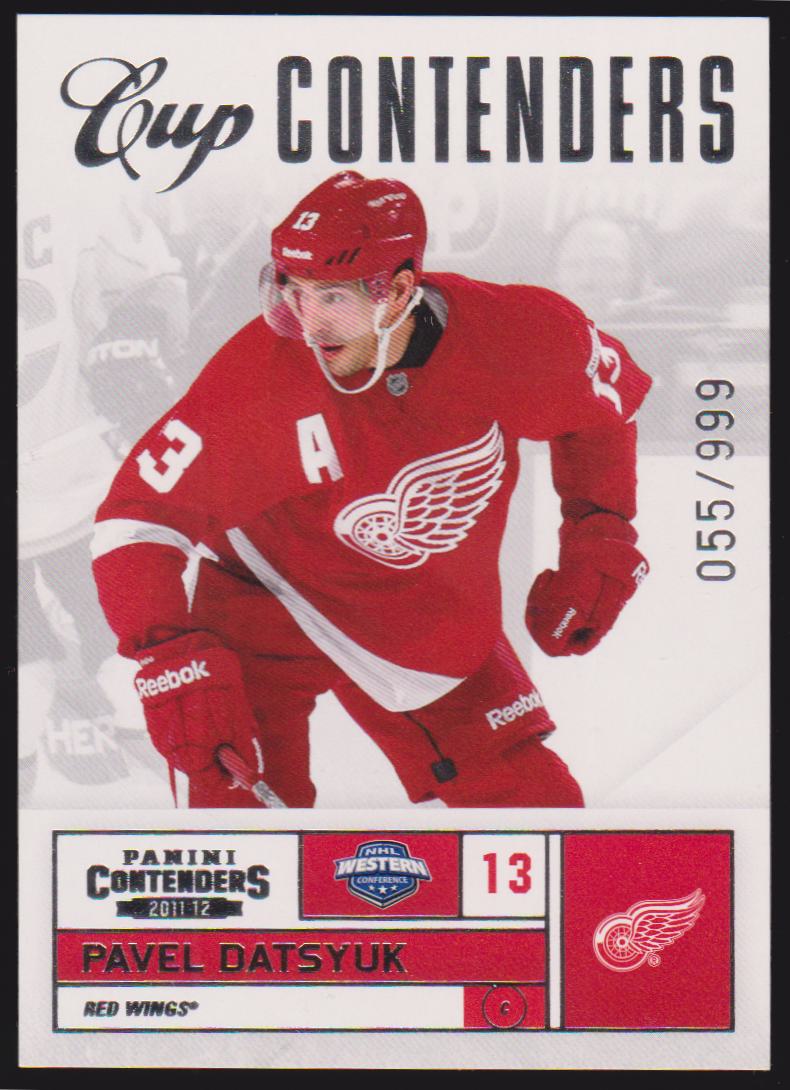 2011-12 Panini Contenders #110 Pavel Datsyuk 055/999 (image for) 2011-12 Panini Contenders #110 Pavel Datsyuk 055/999