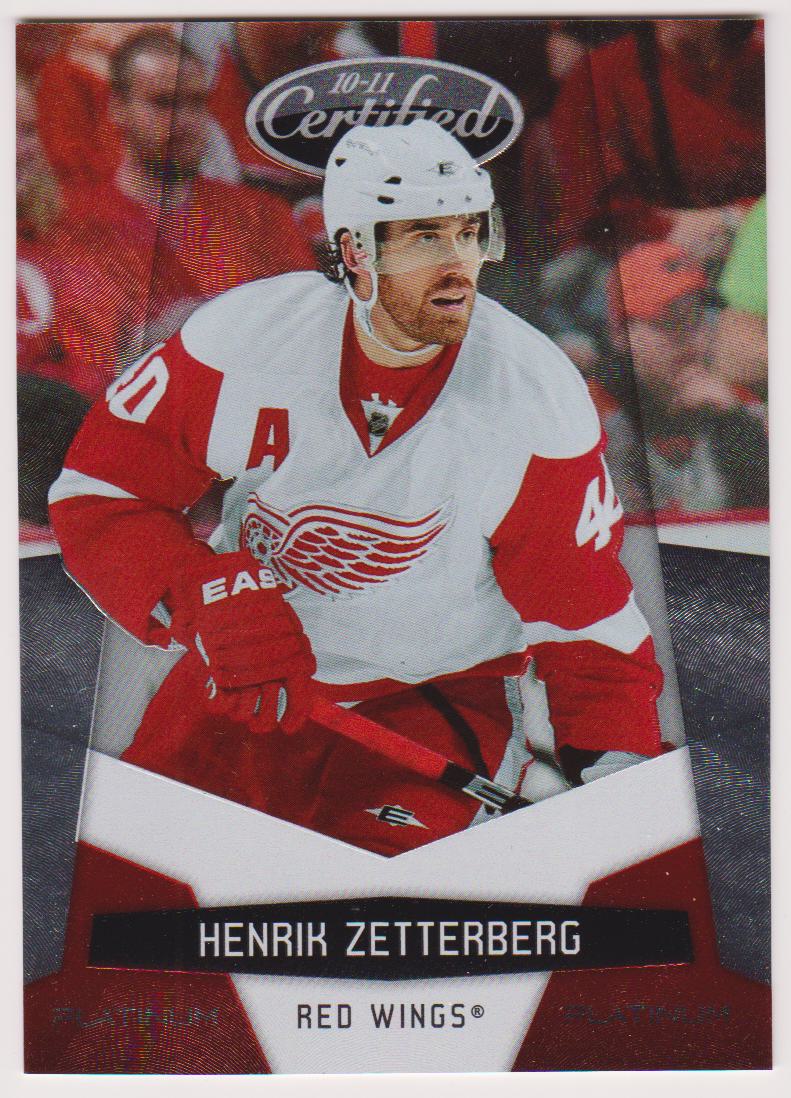(image for) 2010-11 Certified Platinum Red #52 Henrik Zetterberg 719/999