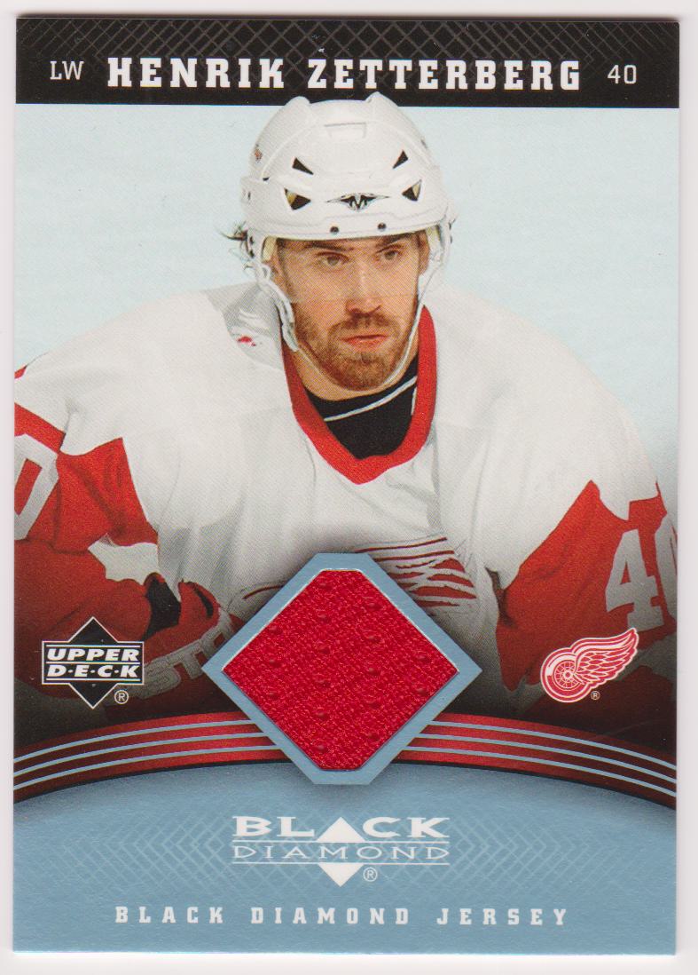 2006-07 Black Diamond Jerseys #JHZ Henrik Zetterberg (image for) 2006-07 Black Diamond Jerseys #JHZ Henrik Zetterberg