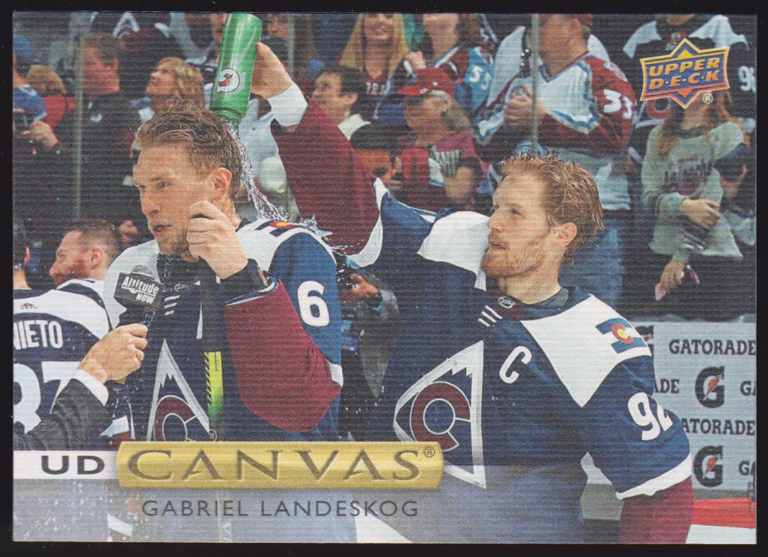 2019-20 Upper Deck Canvas #C59 Gabriel Landeskog (image for) 2019-20 Upper Deck Canvas #C59 Gabriel Landeskog