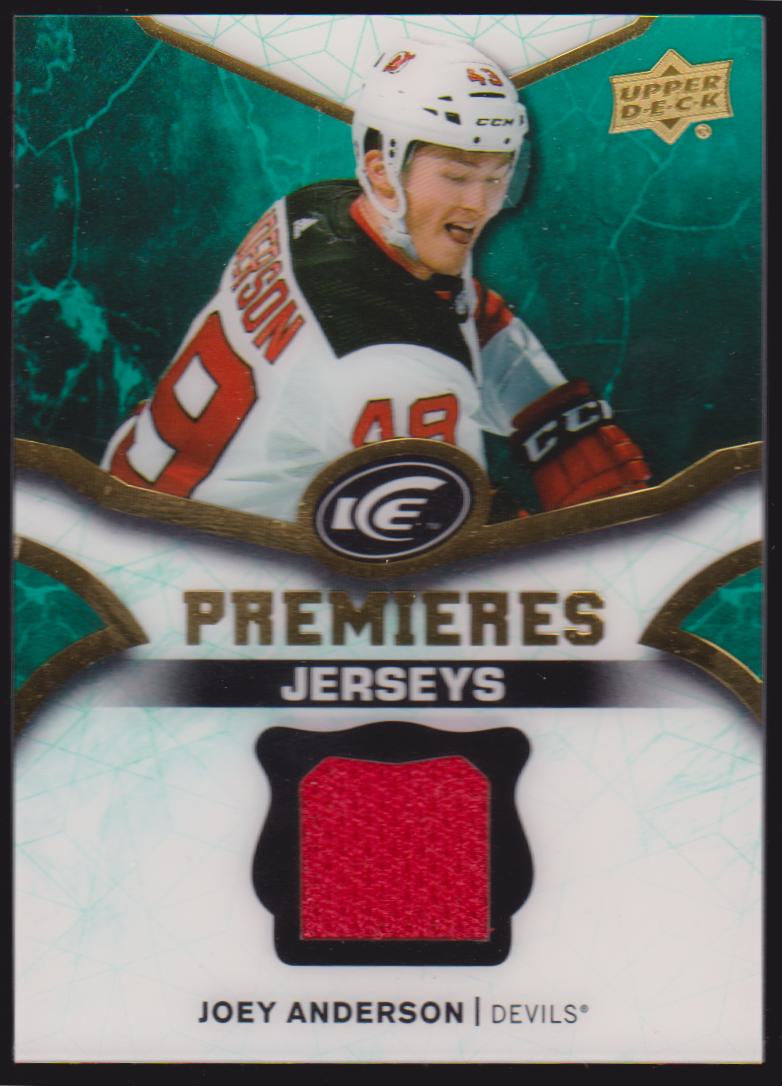(image for) 2018-19 Upper Deck Ice Ice Premieres Jerseys #IPJAN Joey Anderson