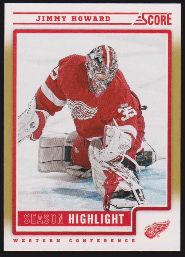2012-13 Score Gold Rush #32 Jimmy Howard SH Season Highlight (image for) 2012-13 Score Gold Rush #32 Jimmy Howard SH Season Highlight