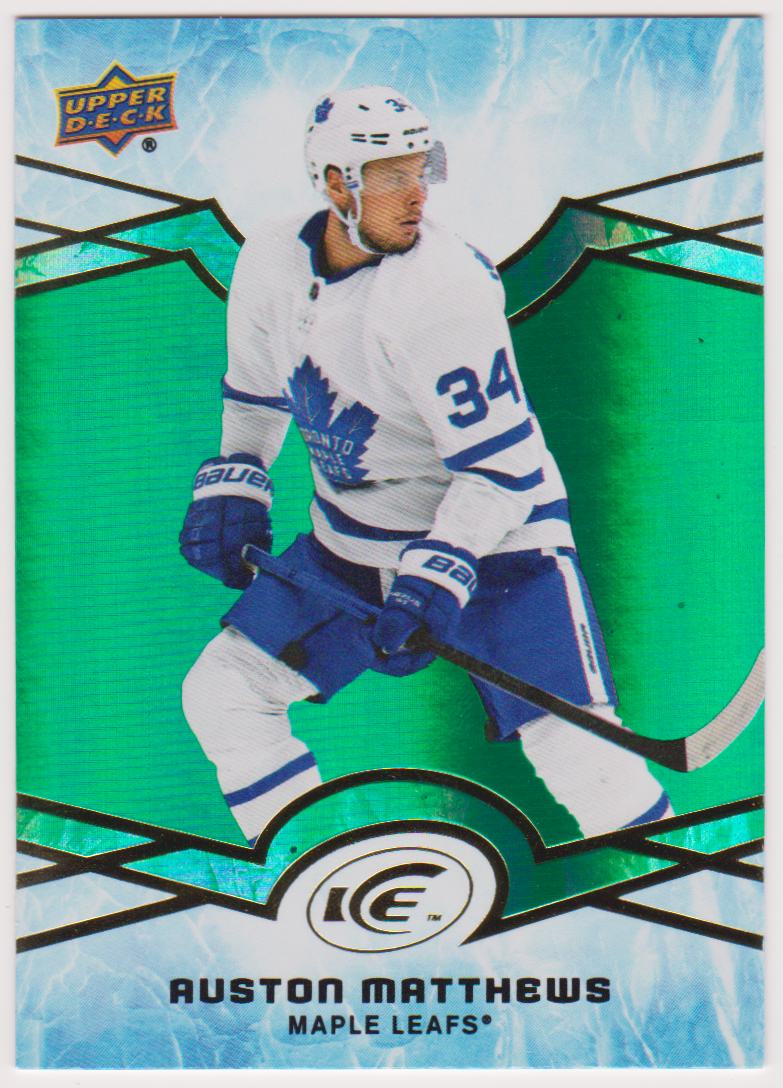 2018-19 Upper Deck Ice Green #48 Auston Matthews (image for) 2018-19 Upper Deck Ice Green #48 Auston Matthews