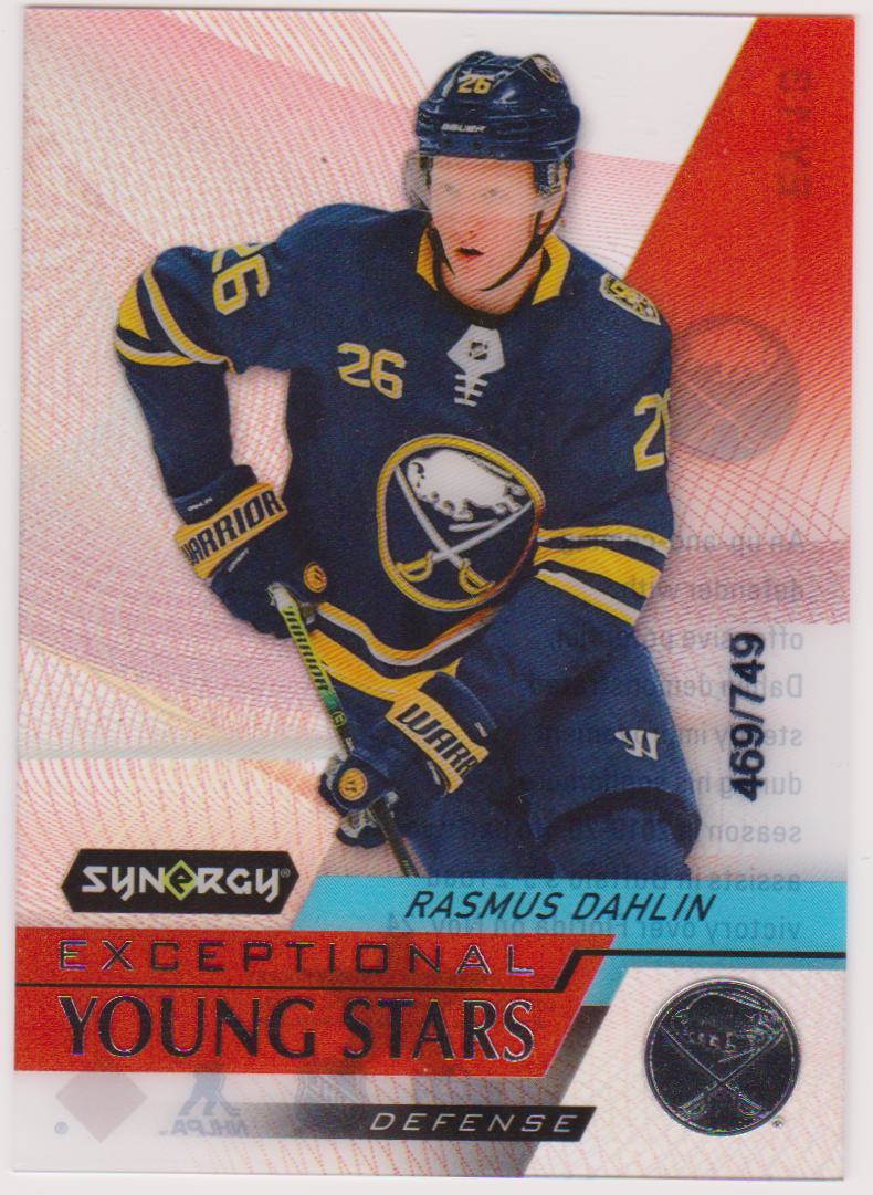2020-21 Synergy Exceptional Young Stars #EY13 Rasmus Dahlin 469/749 (image for) 2020-21 Synergy Exceptional Young Stars #EY13 Rasmus Dahlin 469/749