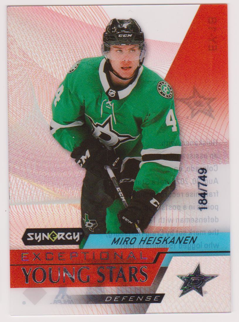 (image for) 2020-21 Synergy Exceptional Young Stars #EY18 Miro Heiskanen 184/749