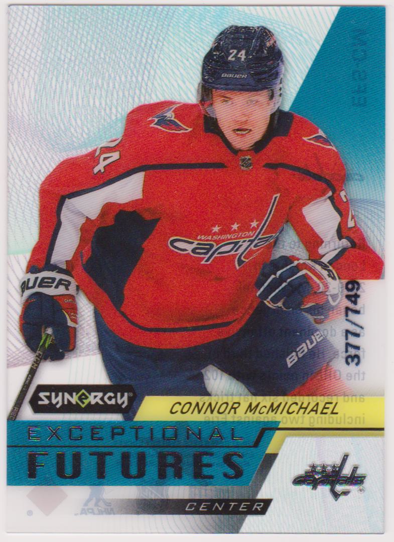 2020-21 Synergy Exceptional Futures #EFSCM Connor McMichael 377/749 - RC Year (image for) 2020-21 Synergy Exceptional Futures #EFSCM Connor McMichael 377/749 - RC Year