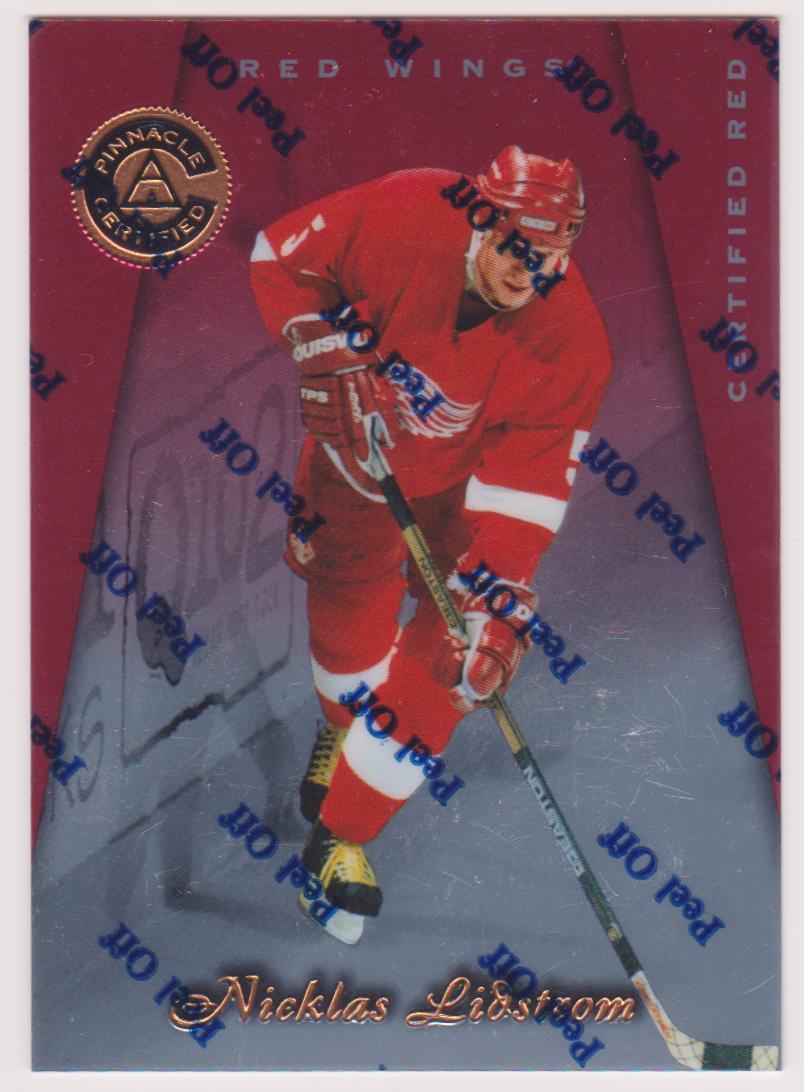 1997-98 Pinnacle Certified Red #75 Nicklas Lidstrom (image for) 1997-98 Pinnacle Certified Red #75 Nicklas Lidstrom