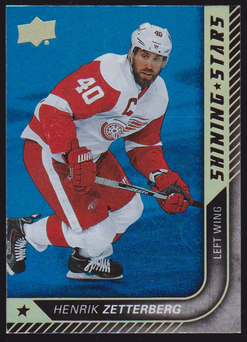 2015-16 Upper Deck Shining Stars Royal Blue #SS33 Henrik Zetterberg (image for) 2015-16 Upper Deck Shining Stars Royal Blue #SS33 Henrik Zetterberg