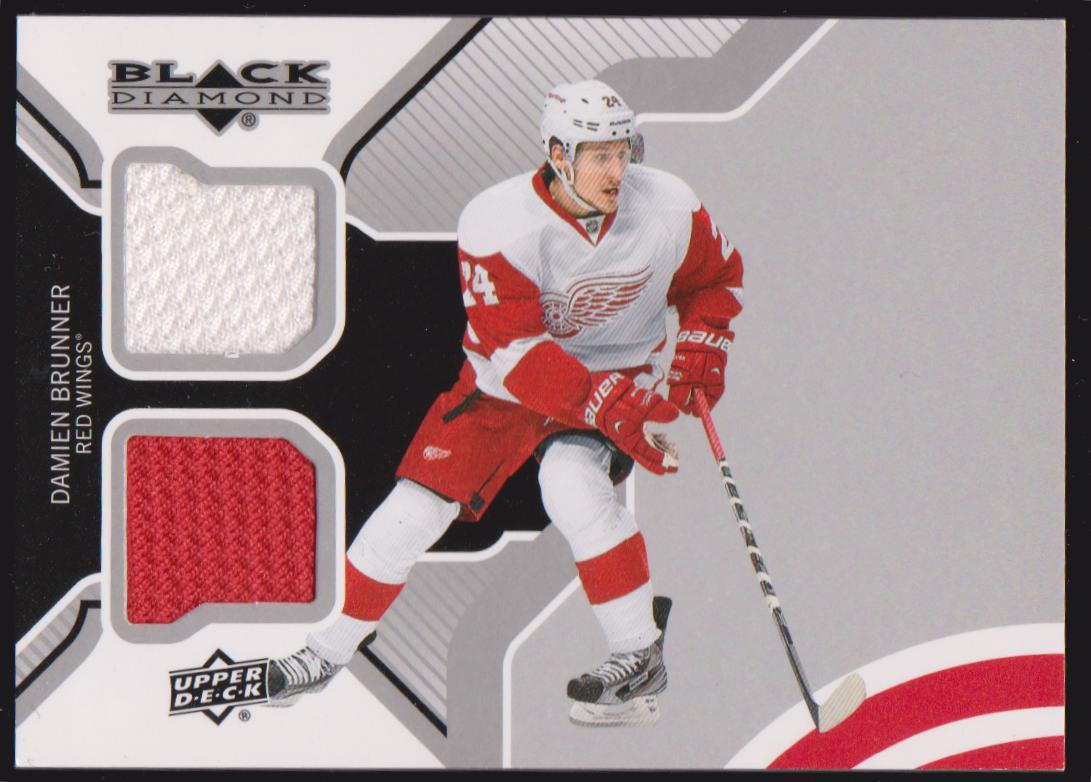 2013-14 Black Diamond Dual Jerseys #WINGSDB Damien Brunner (image for) 2013-14 Black Diamond Dual Jerseys #WINGSDB Damien Brunner